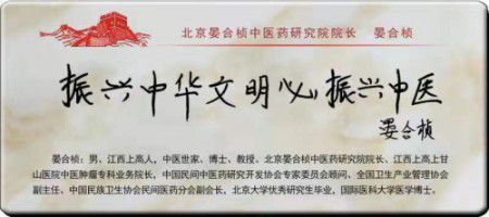 中国中医专家委员会-常务副会长  人民榜样——晏合桢